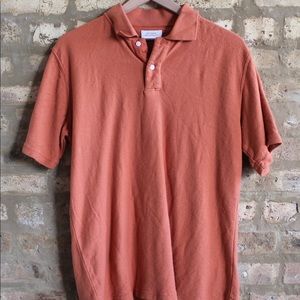 Saturdays NYC Jake Loops Polo - Copper Rose